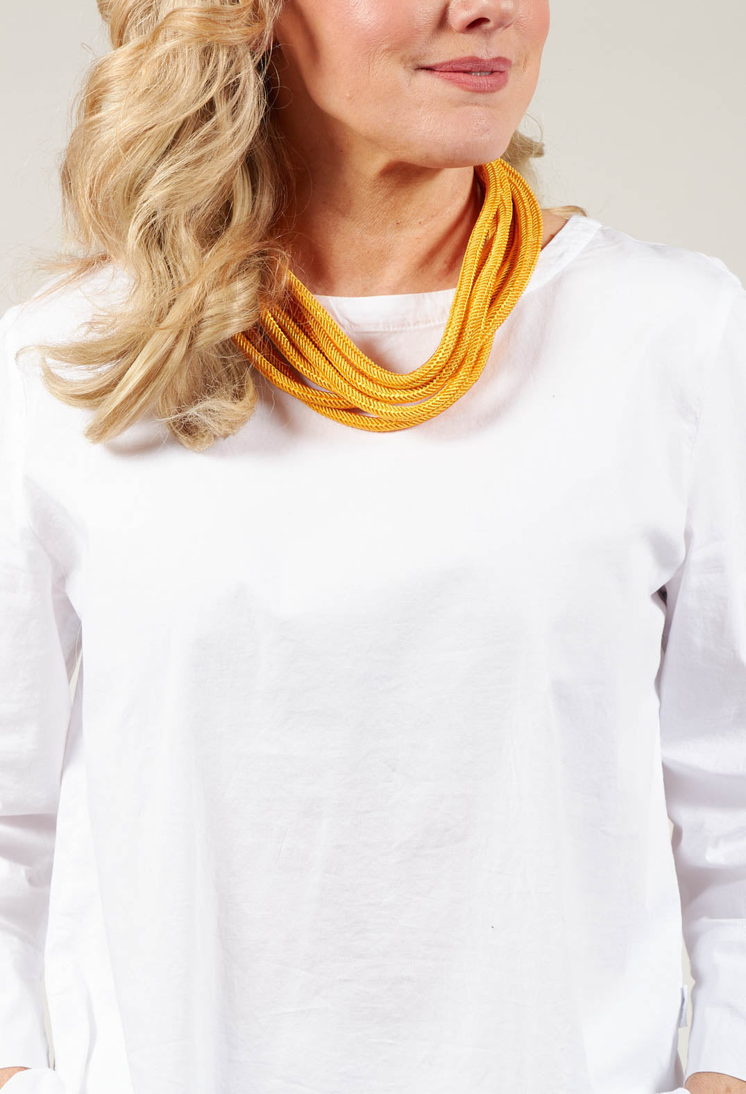 Yellow Rope Layered Necklace