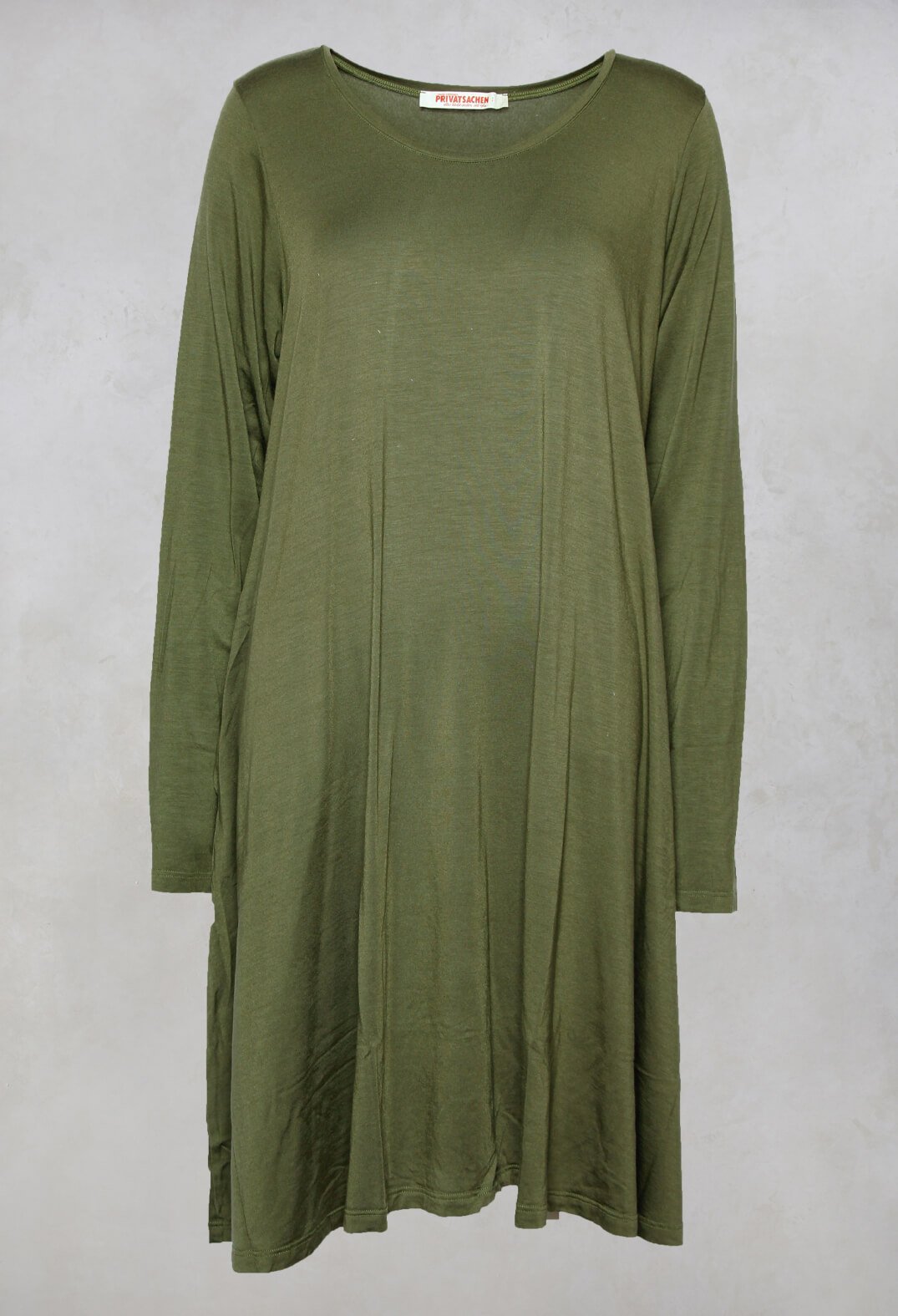 Zauderhaft Jersey Dress in Avocado Green