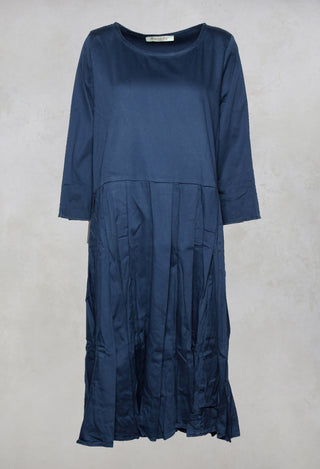 Zogermich Cotton Dress in Sehnen Navy