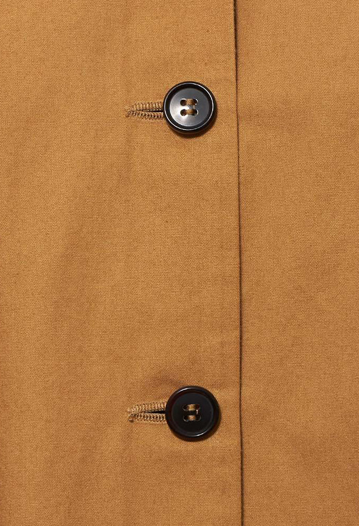 Button Front Over Coat in Paglia