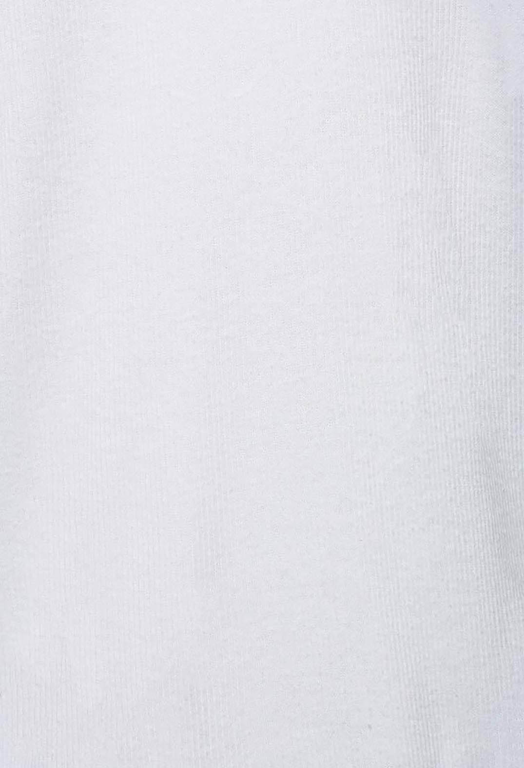 Colmar Jersey T Shirt with Ribbed Effect in White