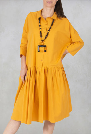 Shirt Dress in Pumpkin