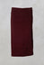 Knee Length Skirt with Folded Waistband in Burgundy