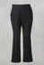 Straight Leg Trousers with Elasticated Back in Black