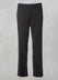 Straight Leg Trousers with Zip Fastening in Black