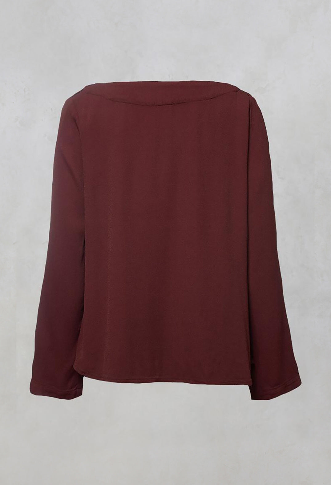 Satin Front Jacket with Embroidery in Burgundy